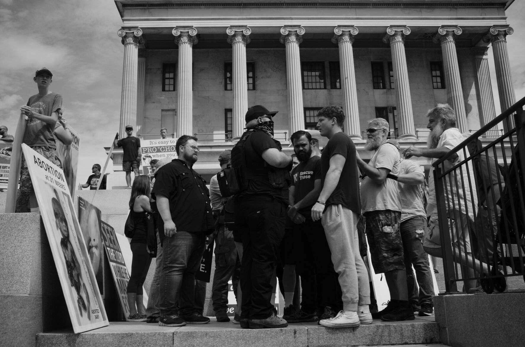 Fundamentalist group Operation Save America's rally at the state Capitol, July 30, 2022